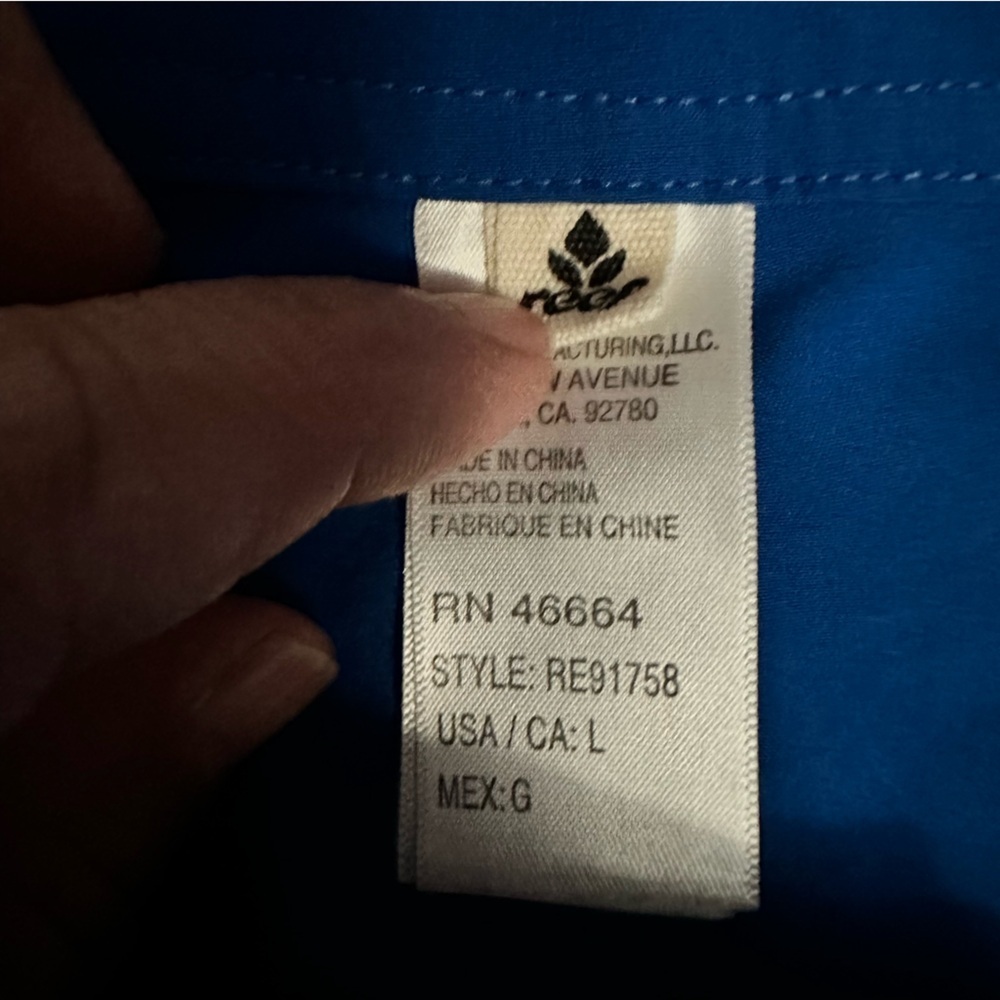 Reef Women's Athletic Blue Shorts - Picture 3 of 3
